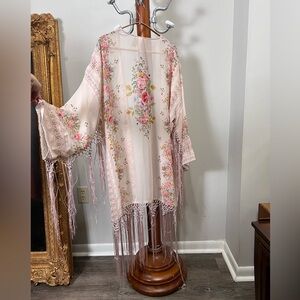 Divided by H&M floral beach tunic cover OS